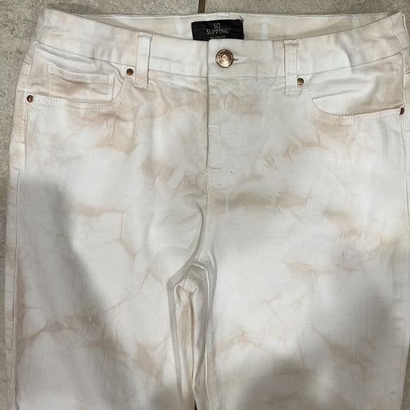 Chico’s So Slimming Tie-Dye Ankle Crop Jeans 0/4 - Picture 7 of 9